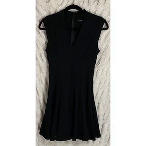 French Connection Black Sleeveless V-Neck Dress